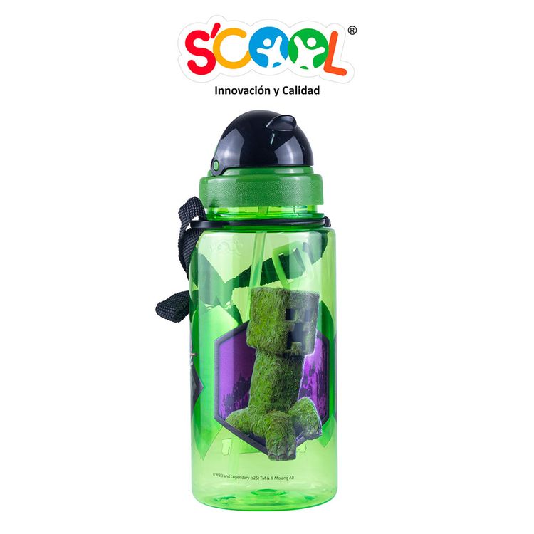 Botella Grande Scool Minecraft 450ml