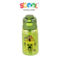 Botella Scool Doble Toma Minecraft 600ml