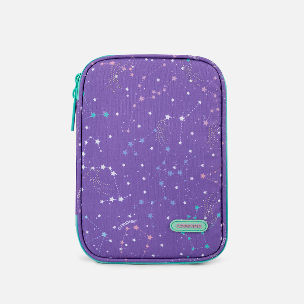 Cartuchera Crepier Grand Mediano Astral Morado