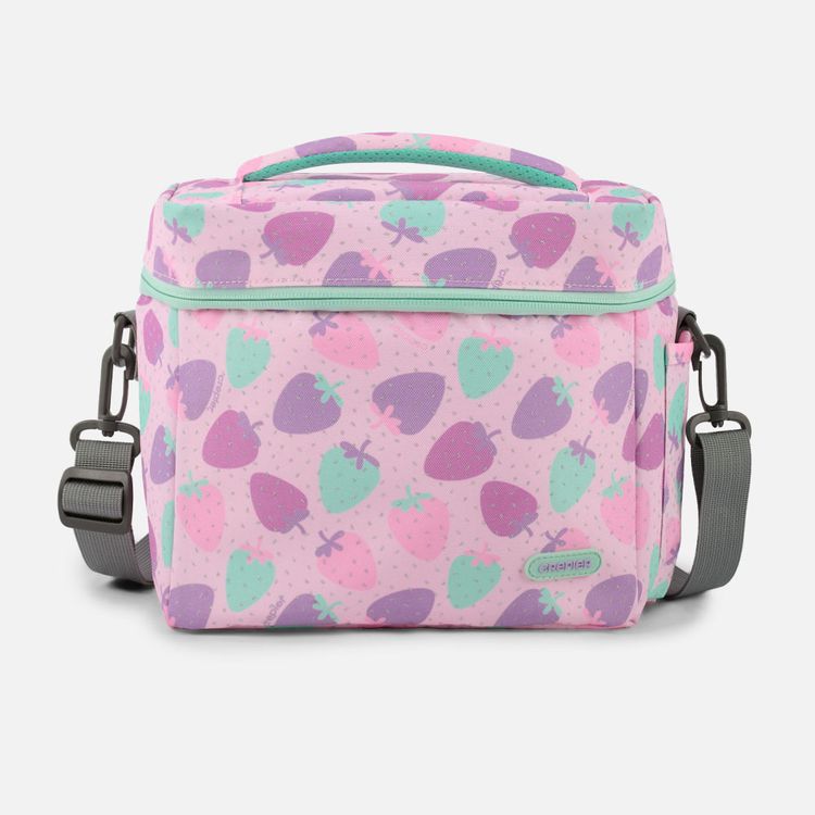 Lonchera Crepier Sahir Mediano Fresas Rosado