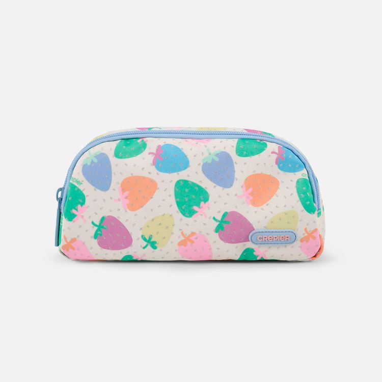 Cartuchera Crepier Dynamic Mediano Fresas Arcoíris