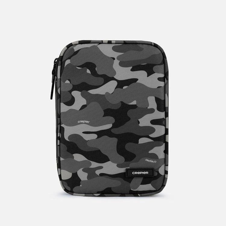 Cartuchera Crepier Grand Grande Camuflado Negro