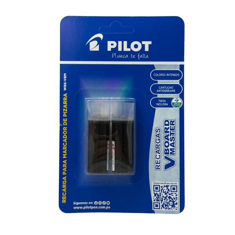 Refill Marcador de Pizarra Pilot Negro 2un