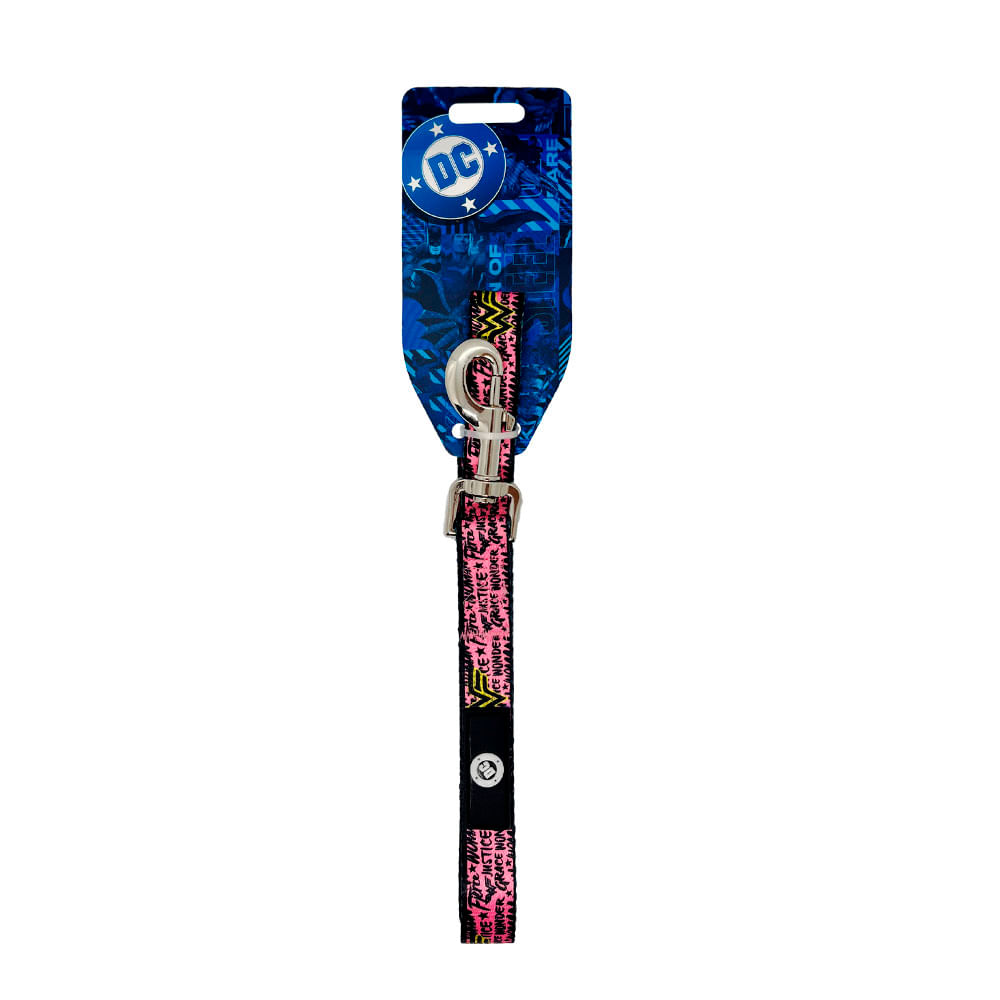 Leash Wonder Woman Graffiti Pink Large