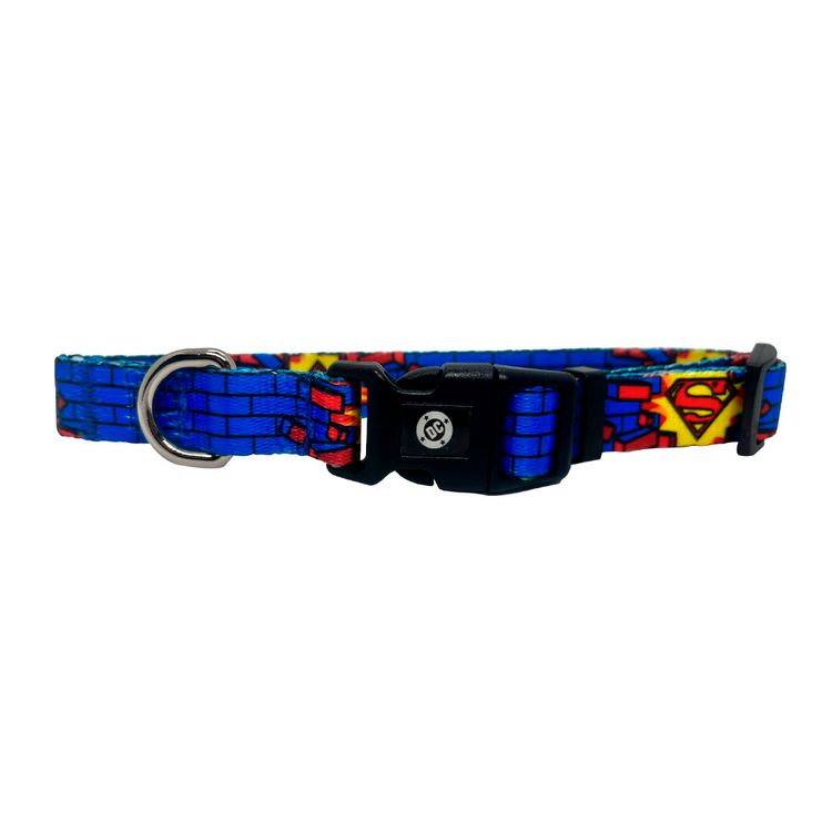 Collar Superman Bricks Blue Medium