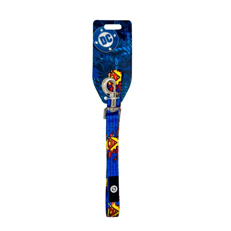 Leash Superman Bricks Blue Large