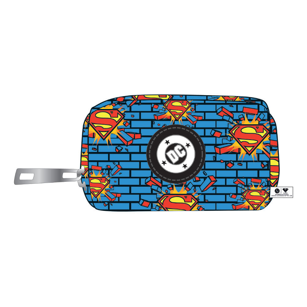 Porta Poop Superman Bricks Blue