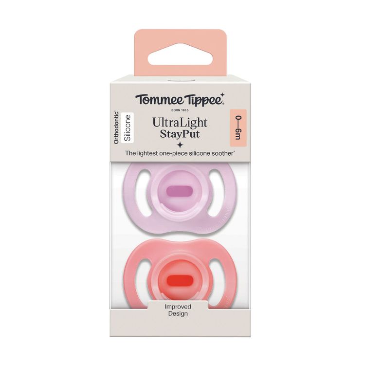 Chupón Tommee Tippee Ultra Light 0-6 Niña x2un