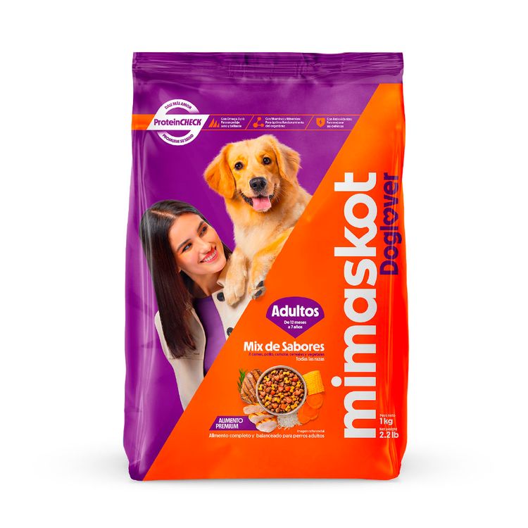 Alimento Seco Mimaskot Mix de Sabores 1Kg