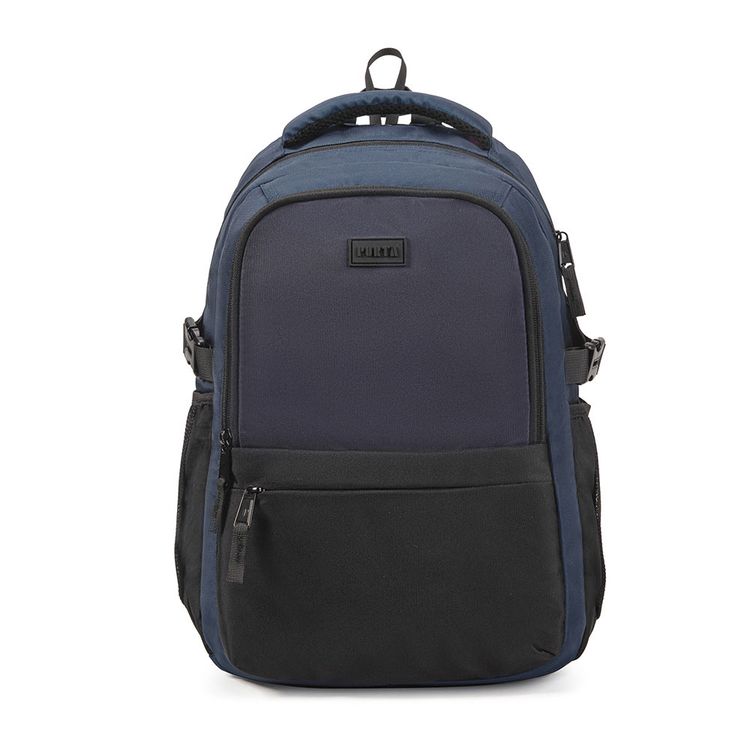 Mochila Olivier Azul Negro Porta