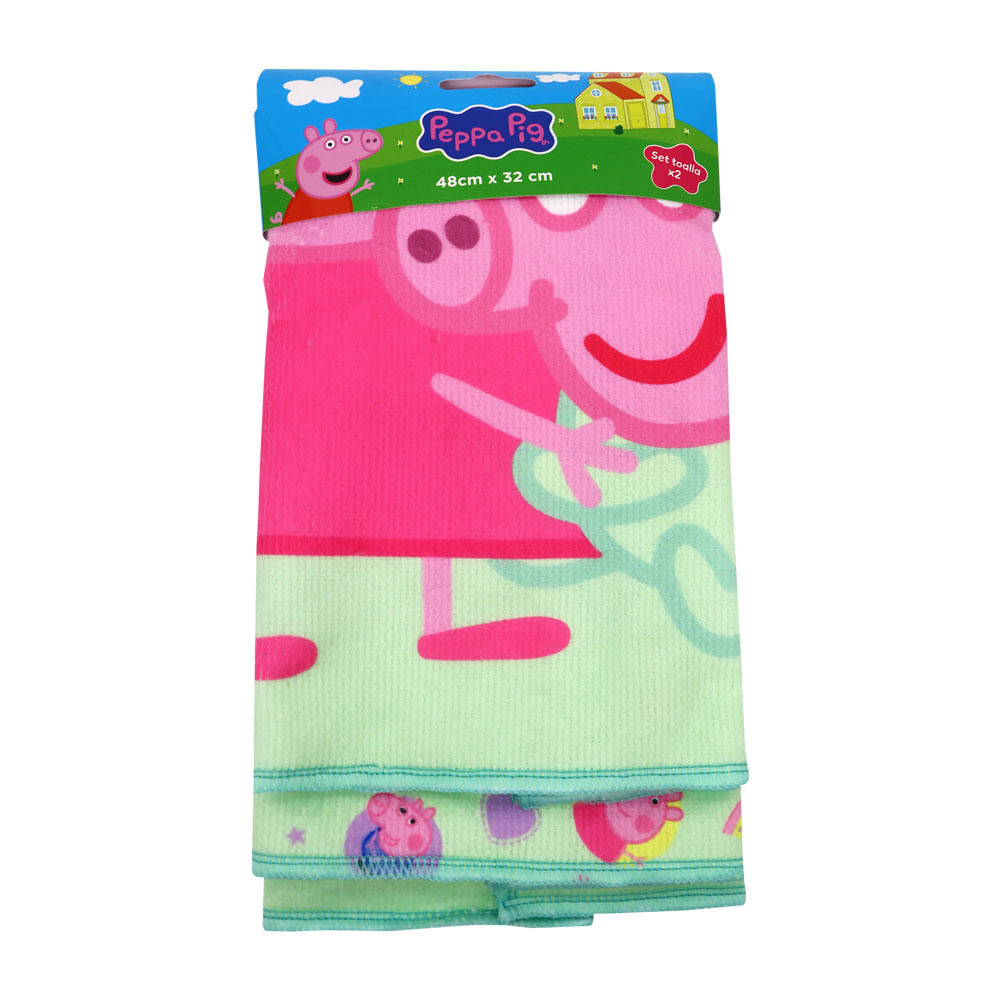 Set Toallas Peppa Pig 2un