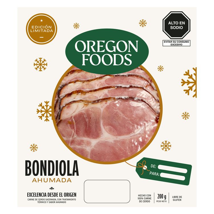 Bondiola Ahumada Oregon Foods 200g