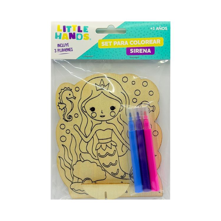 Set para Colorear Sirena