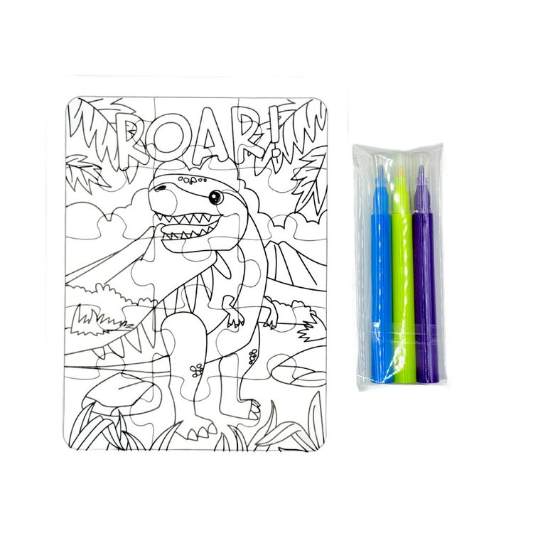 Rompecabeza para Colorear Dino