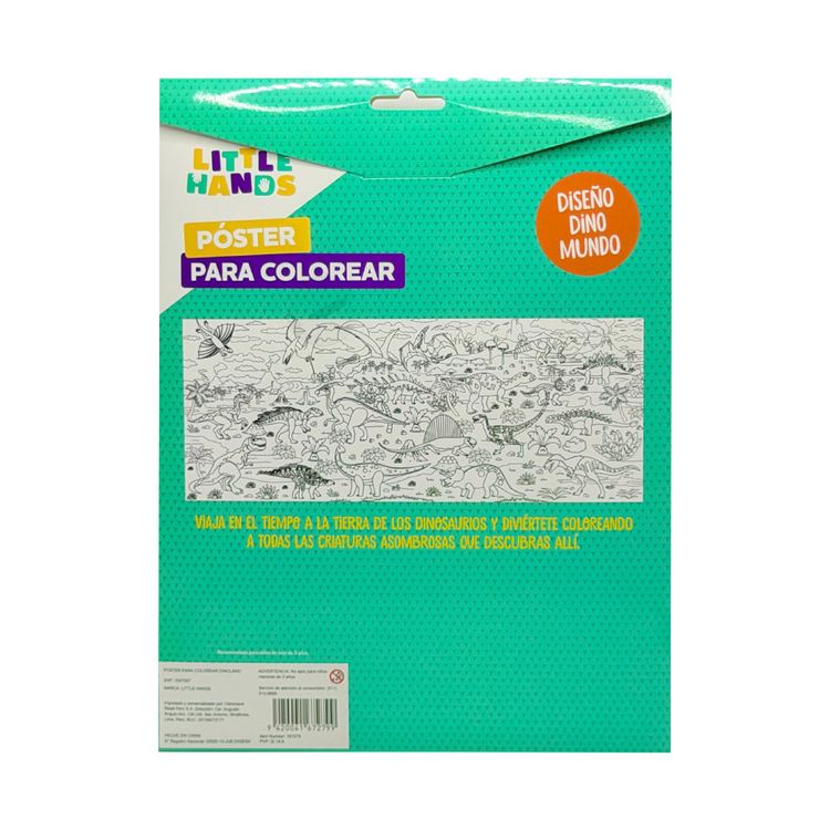 Poster para Colorear Dinoland