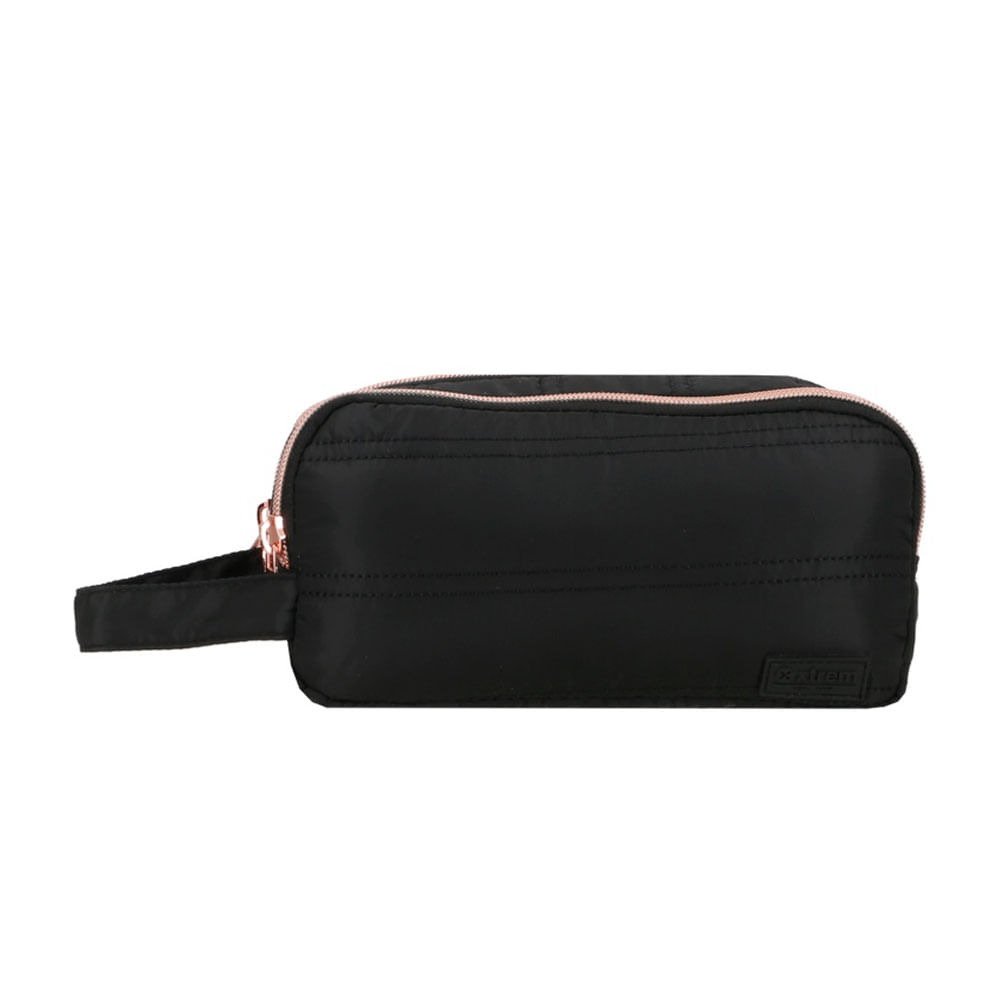 Cartuchera University+ Black-Rose Gold