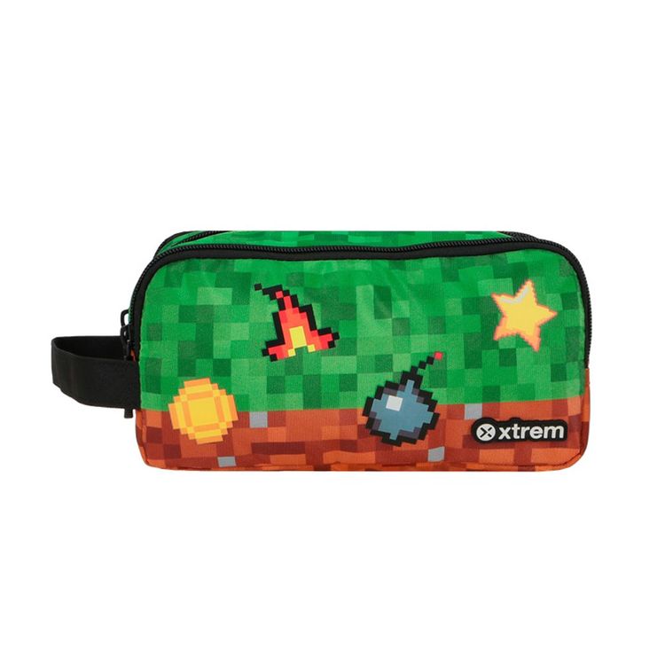 Cartuchera University+ Green Pixels