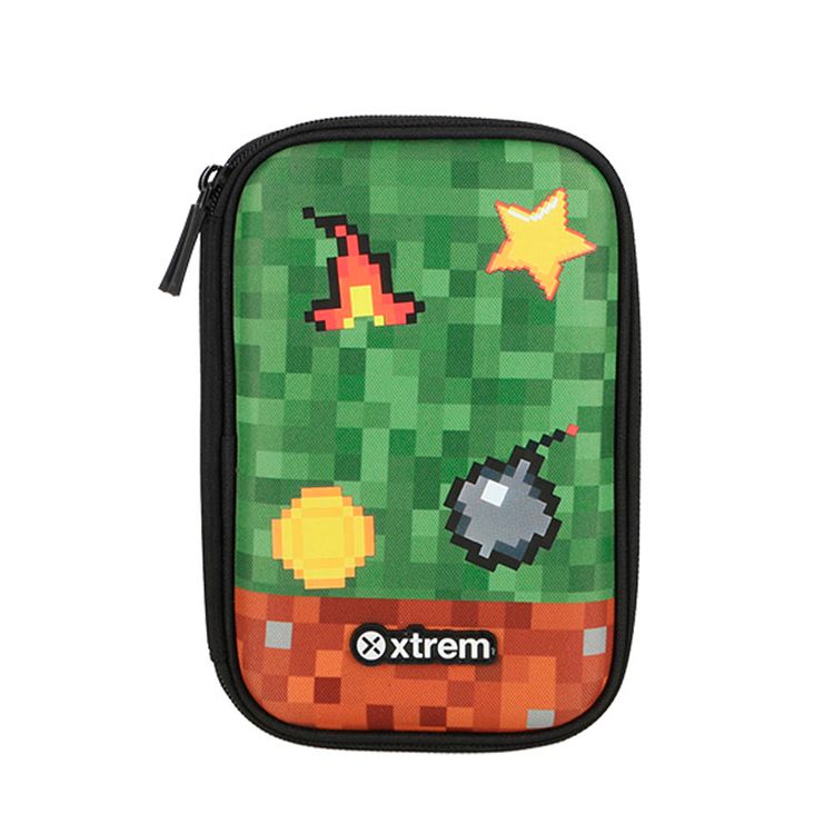 Cartuchera Tucson Green Pixels