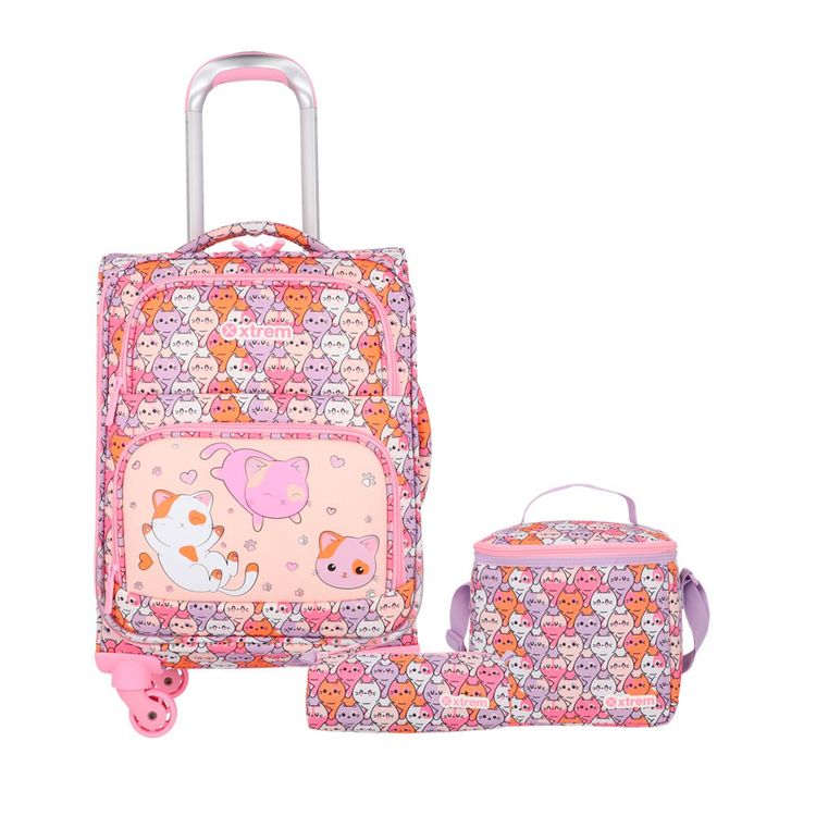 Mochila de Ruedas Speedy Pink Cat