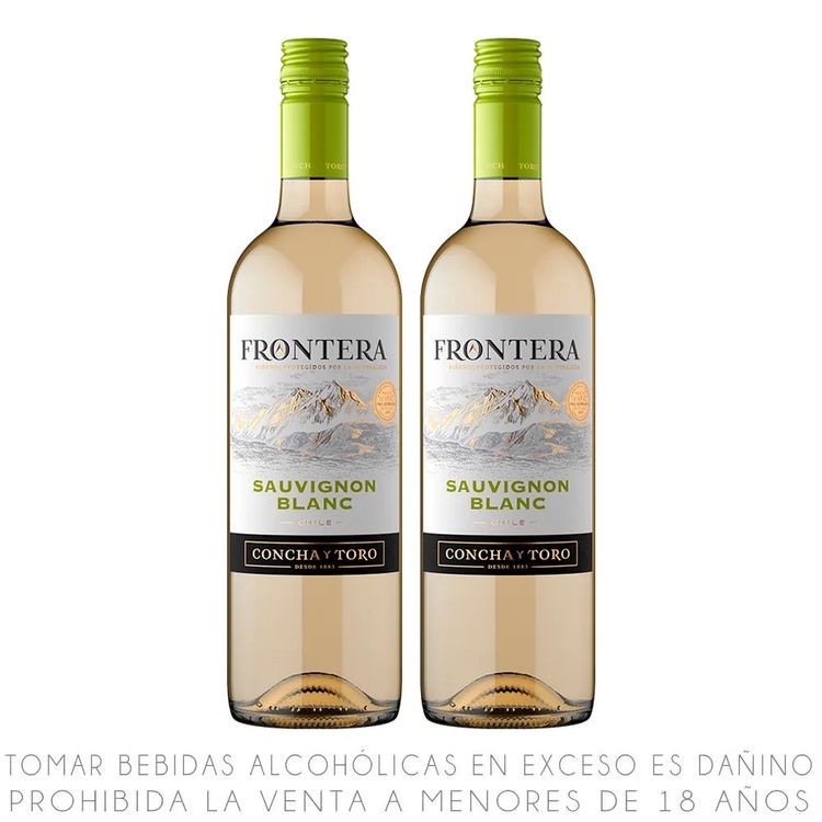 Tripack Vino Blanco Frontera Concha y Toro Botella 750ml