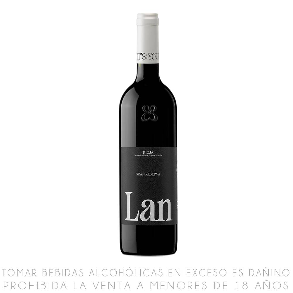 Vino Tinto Tempranillo Gran Reserva Lan Botella 750ml