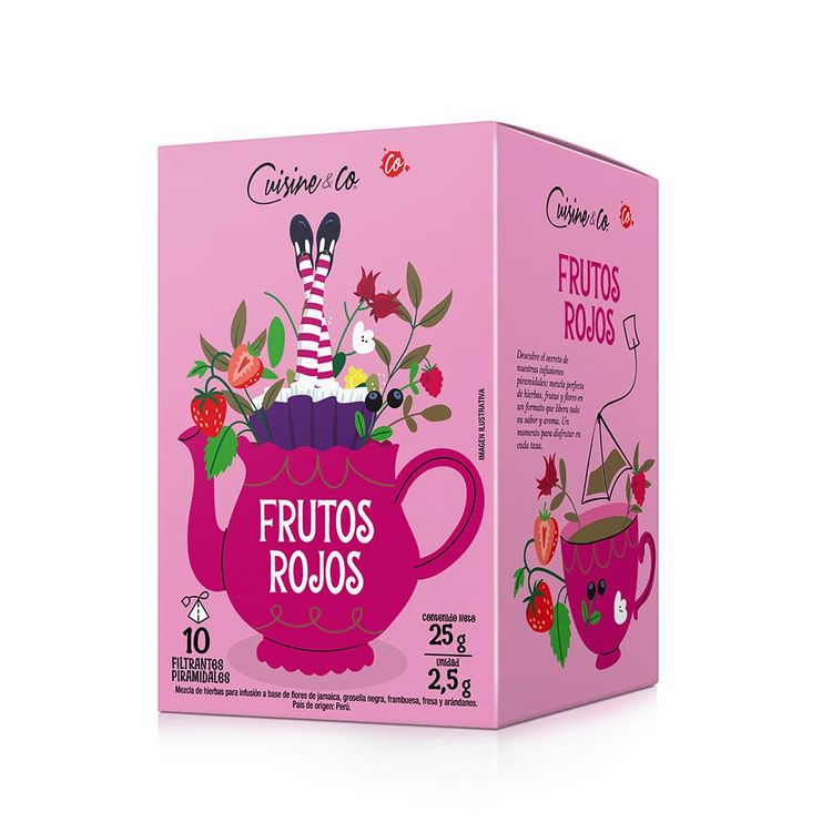 Infusión Frutos Rojos Cuisine & Co Piramidal 10un