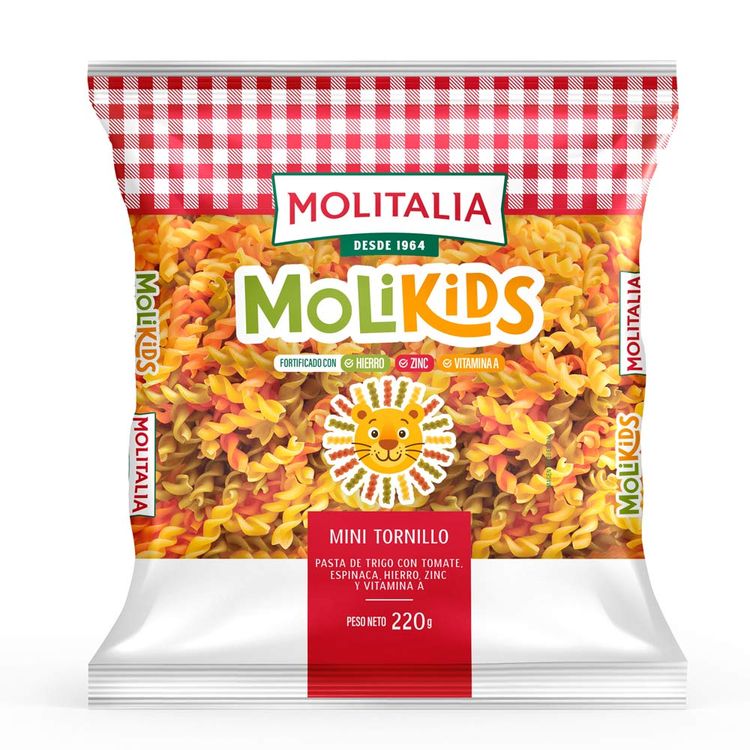 Mini Tornillo Tricolor Molitalia Molikids 220g