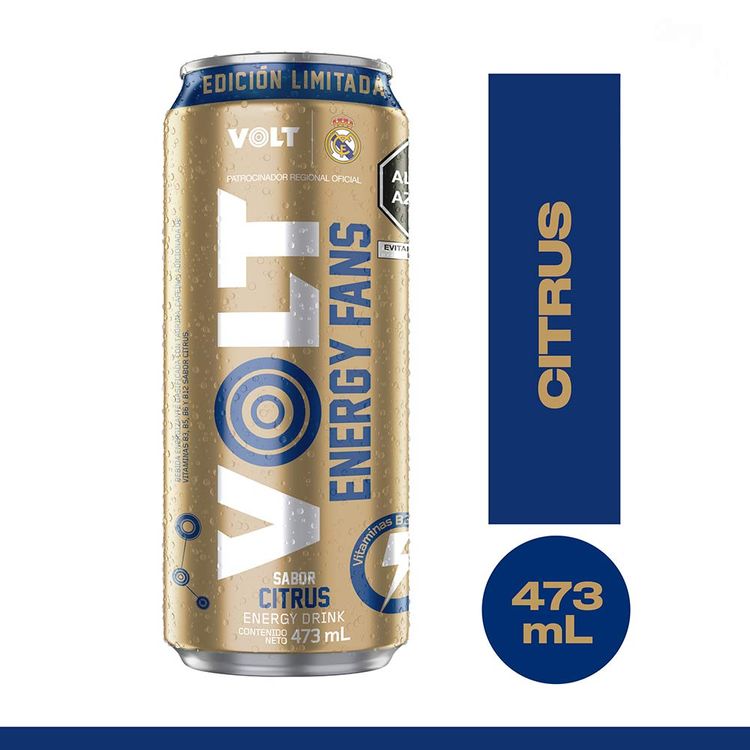 Bebida Energizante Volt Energy Fans Citrus Lata 473ml