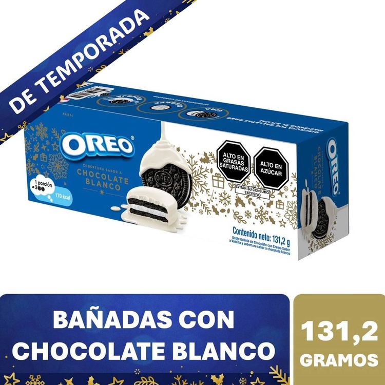 Galletas Oreo con Cobertura de Chocolate Blanco 131.2g