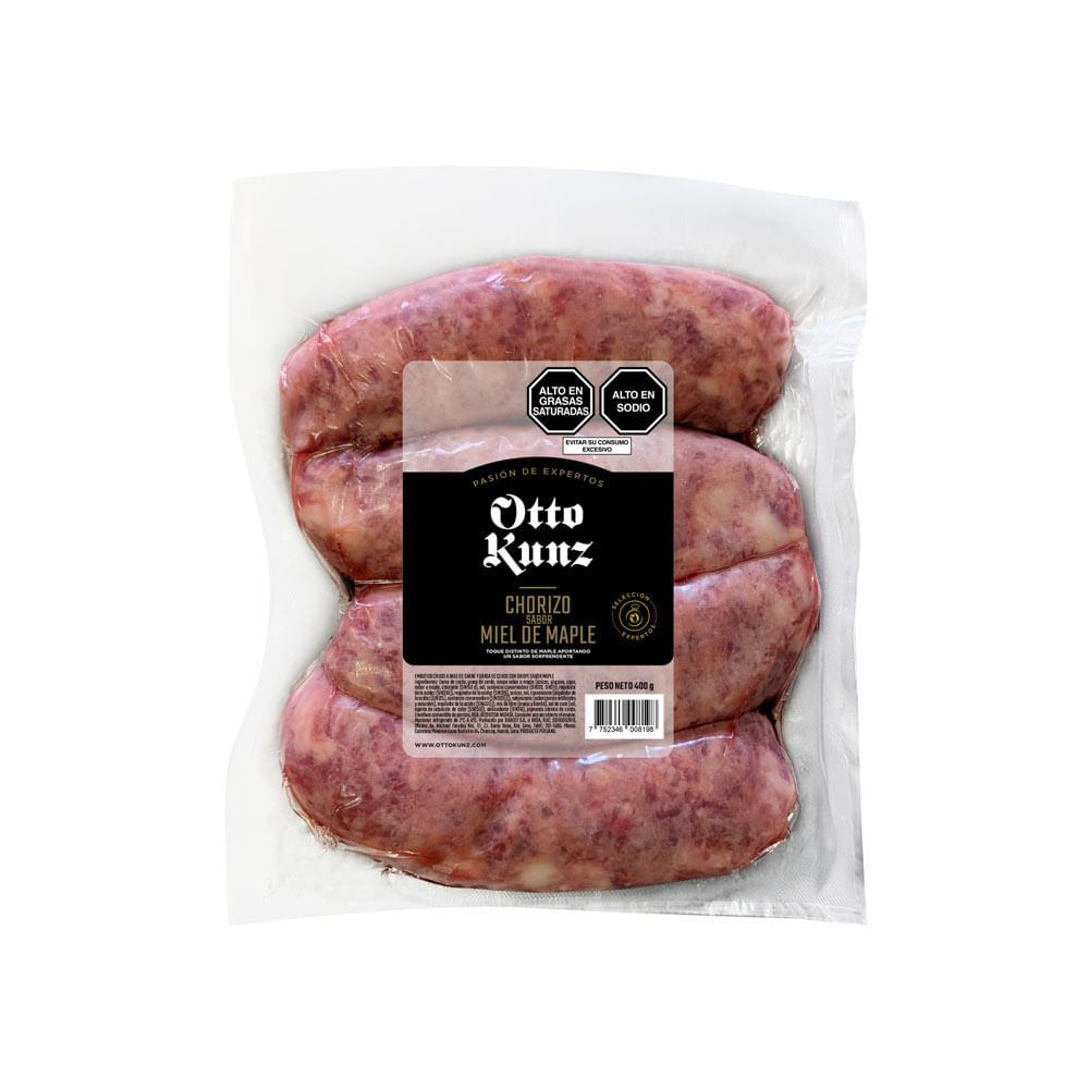 Chorizo Sabor Miel Maple Otto Kunz 400g