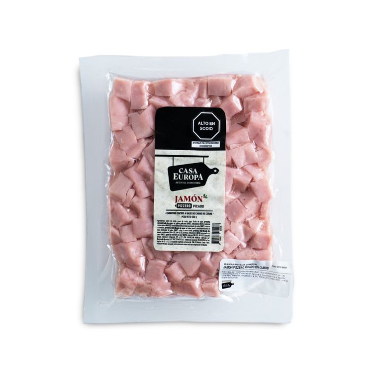 Jamón Pizzero en Cubos Casa Europa 500g