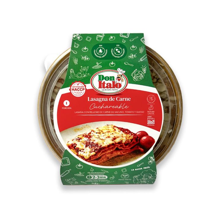 Cuchareable Don Italo Lasagna de Carne 350g