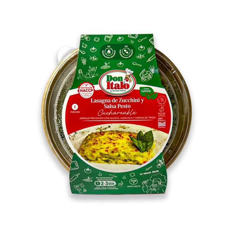 Cuchareable Don Italo Lasagna de Zucchini y Pesto 350g