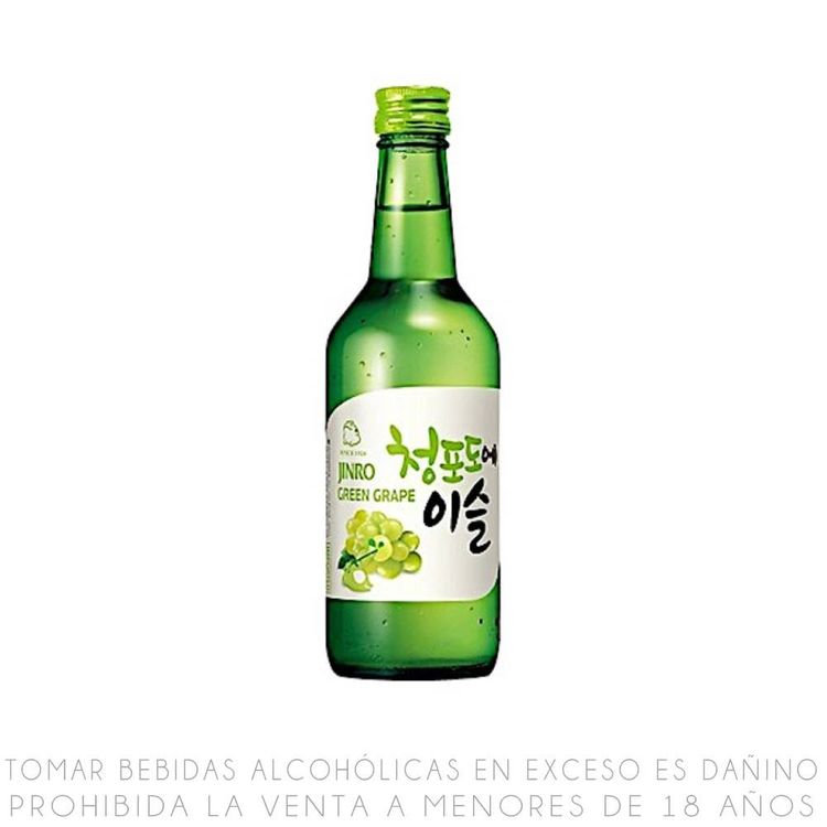 Soju Jinro Green Grape Botella 360ml