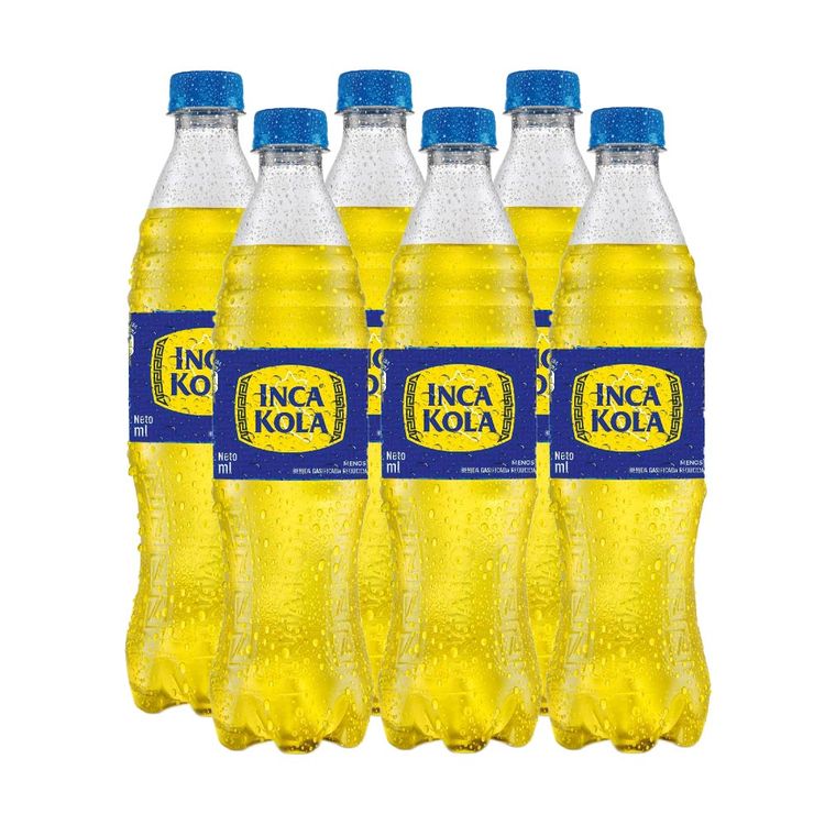 Sixpack Gaseosa Inca Kola Original Botella 600ml
