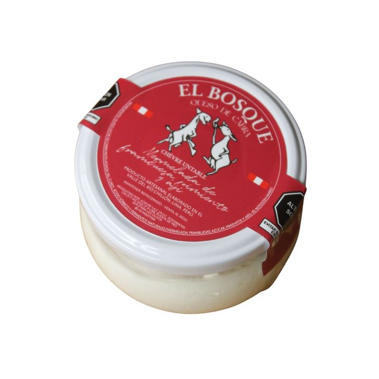 Queso de Cabra con Mermelada de Frambuesa El Bosque 180g