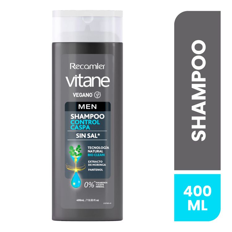 Shampoo Vitane de Hombre 400 ml Anticaspa Shampoo Vitane Men Control Caspa 400ml