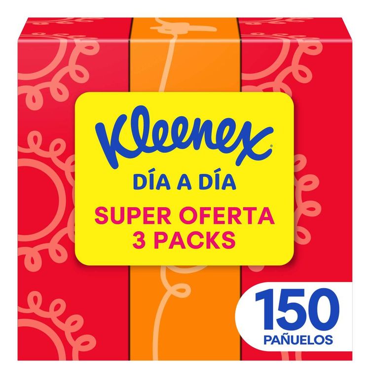 Tripack Pañuelos Kleenex Día a Día 50un