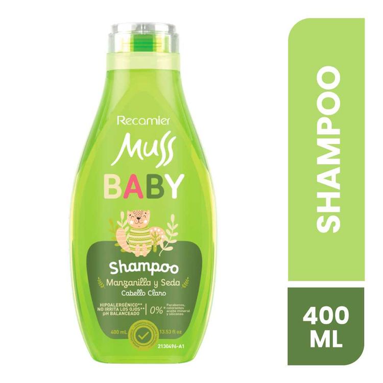 Shampoo Muss Baby Manzanilla y Seda 400ml