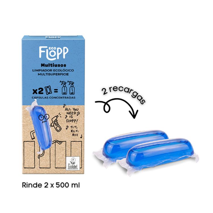 Cápsula para Limpiador Multisuperficie Eco Flopp 2un