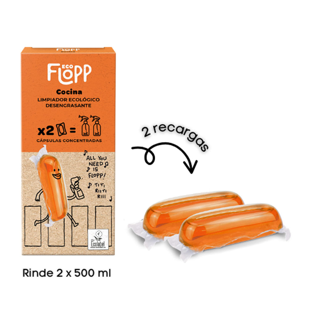 Cápsula para Limpiador de Cocina Eco Flopp 2un