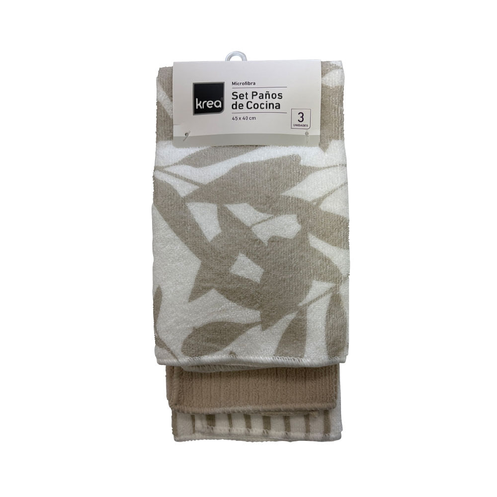 Set 3 Paños Krea Microfibra Diseño