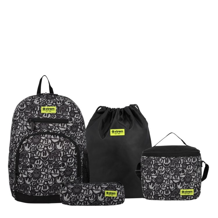 Mochila Xtrem Multipack Black Graffiti Print