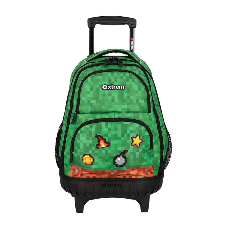 Mochila Xtrem de Ruedas Cross Green Pixels