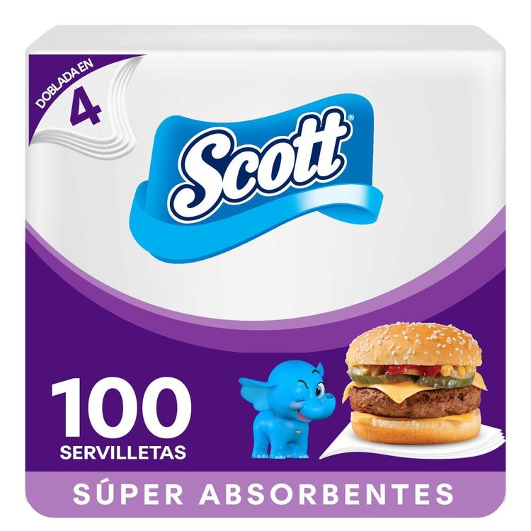 Servilletas de Papel Scott Súper Absorbentes 100un