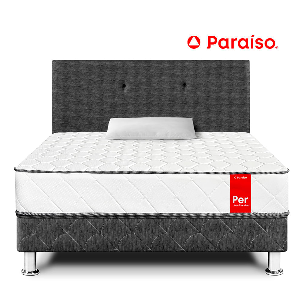 Dormitorio Per Paraíso 1.5 Plazas + 1 Almohada+ 1 Protector
