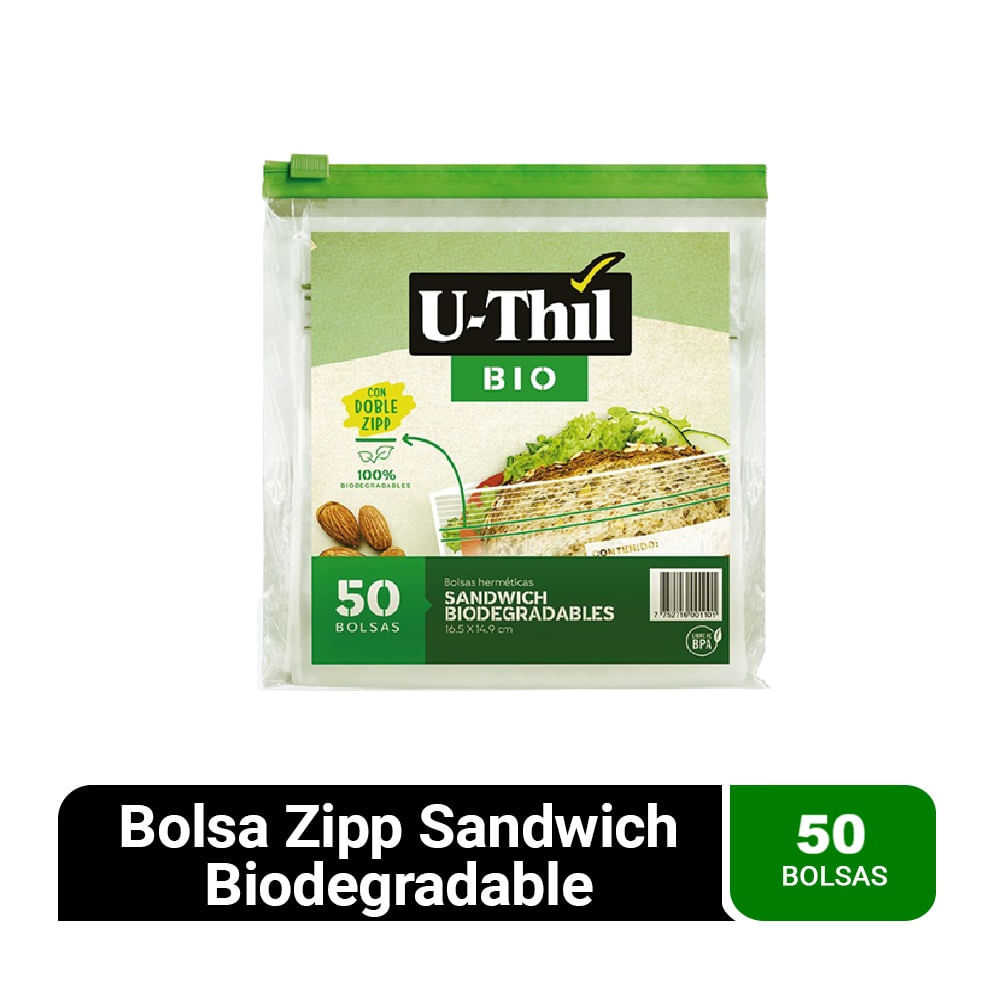 Bolsa Doble Zipp U-Thil Grande x25un