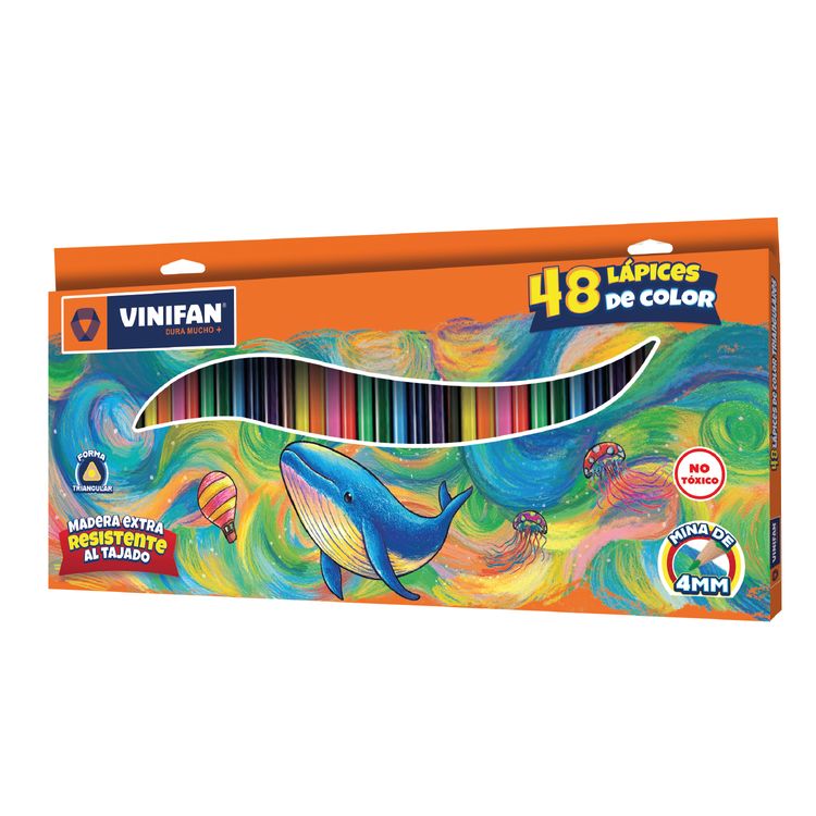 Colors Triangulares Vinifan Largos 48un 4Mm Colors Triangulares Vinifan Largos 48un 4Mm