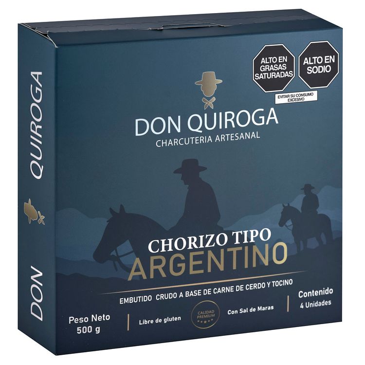 Chorizo Tipo Argentino Don Quiroga 500g