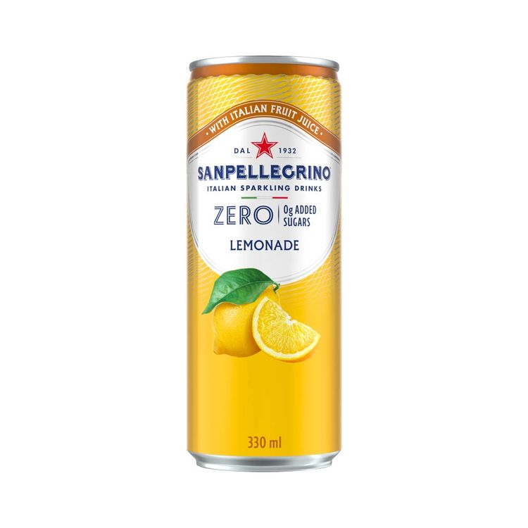 Agua Carbonatada Sanpellegrino Zero Lemonade Lata 330ml